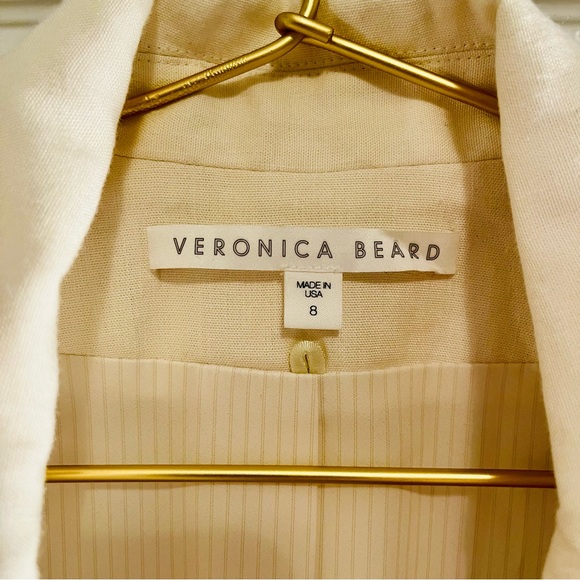 Veronica Beard Ivory Double-Breasted Blazer - Picture 3 of 8